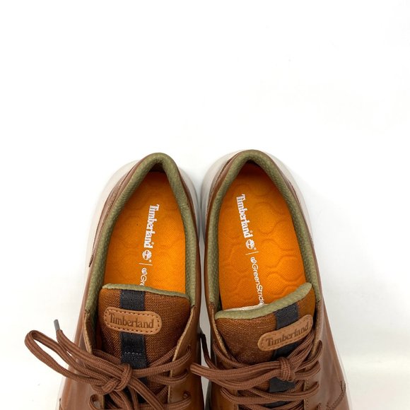 Timberland Men Size 13 A2Q9E 212 Bradstreet Ultra Oxford  Leather Brown Sneakers - Picture 8 of 10